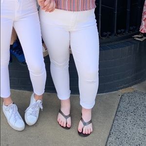 Madewell size 32 9” high-rise skinny crop jeans